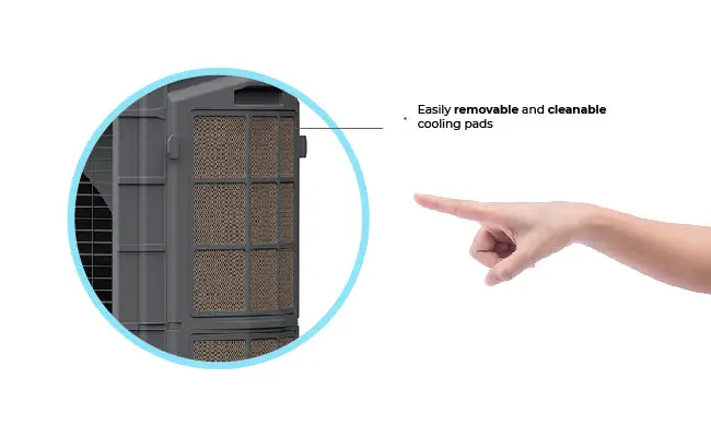 Easy Removable Cooling Pads Commercial Cooler