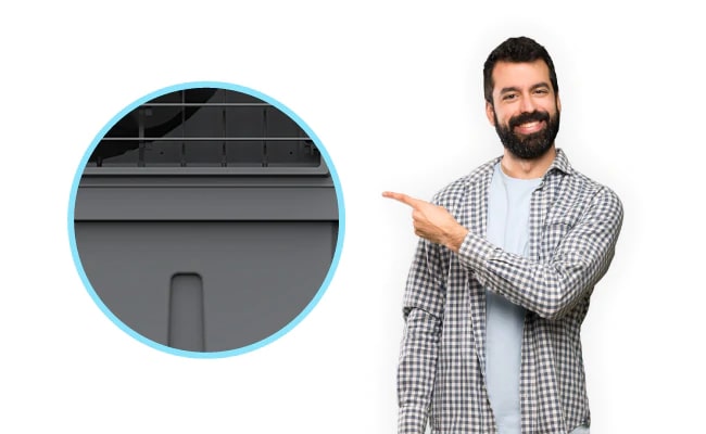 Commercial cooler with robust weather resistant body for long life