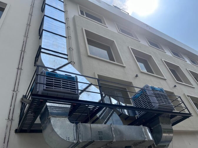 Industrial Cooling System for Warehouse