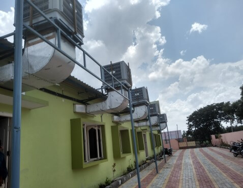 Industrial Cooling System for Warehouse