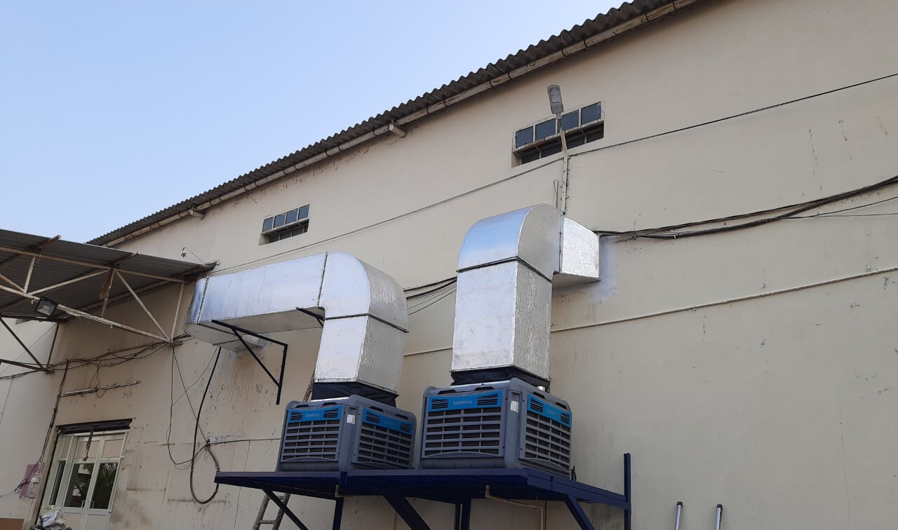 Industrial Cooling System for Warehouse